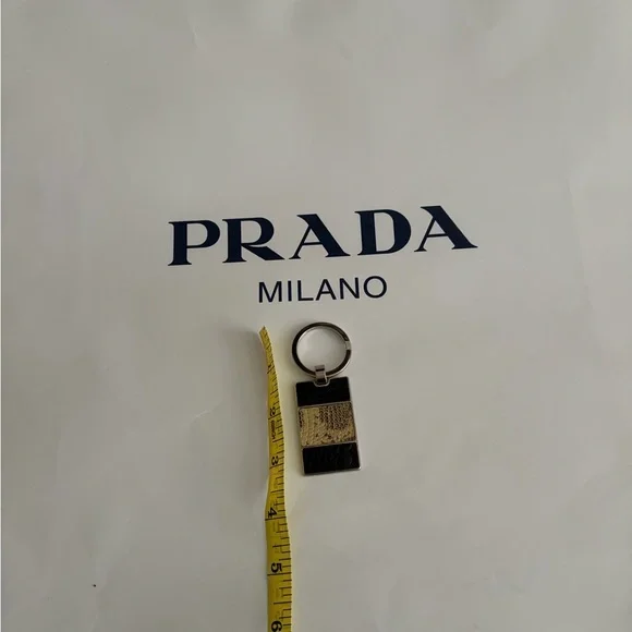 Prada Exotic Skins with Stainless Steel Keychain - Picture 5 of 6
